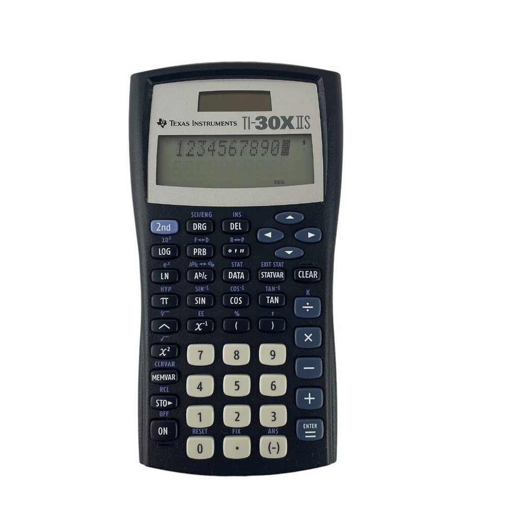 Texas Instruments‎ TI-30XIIS Scientific Calculator Handheld Battery and Solar